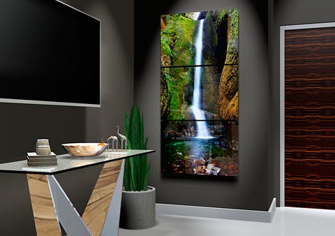 Waterfalls XL Triptych Photography